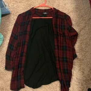Large by x by button up plaid